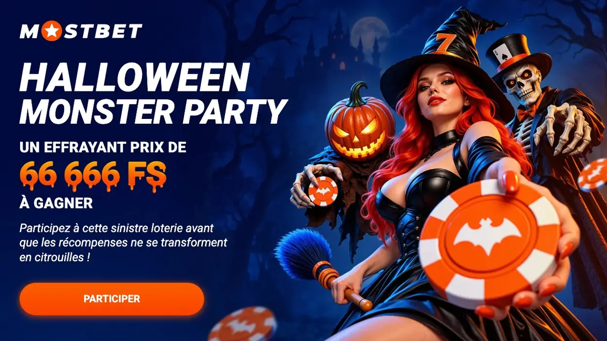 Halloween Monster Party chez Mostbet